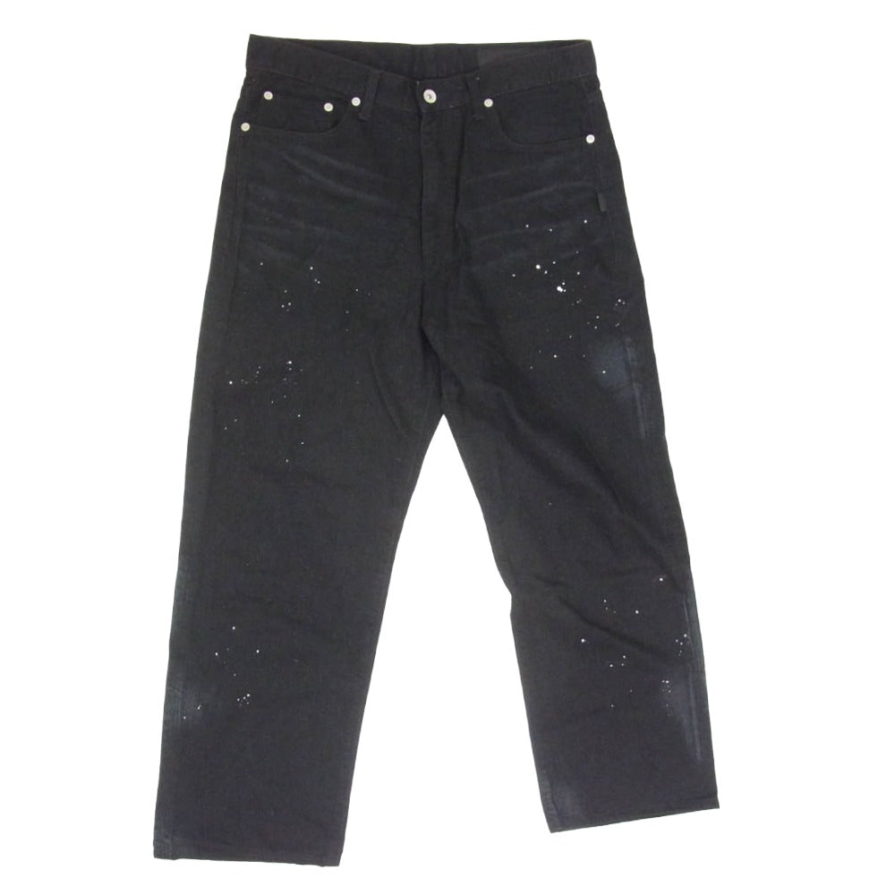 NEIGHBORHOOD ネイバーフッド 25SS 252AQNH-PTM07 WASHED DP BASIC PANTS 12oz ウオッシュド ペイント 5ポケット ベーシック ブラック デニム パンツ ブラック系 M【中古】
