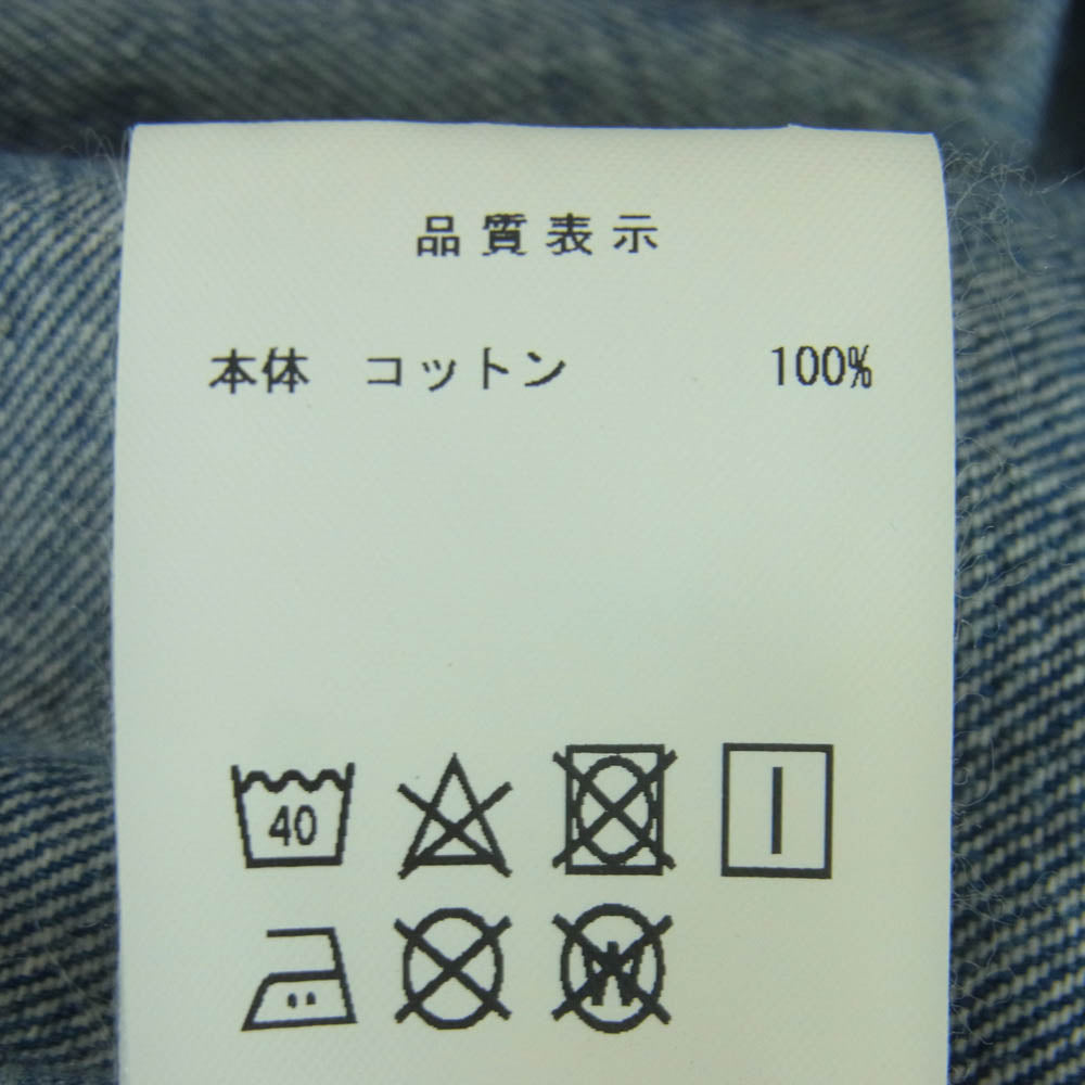 DESCENDANT ディセンダント 20SS CRICKET DENIM JACKET デニム モッズ コート ジャケット インディゴブルー系 1【中古】