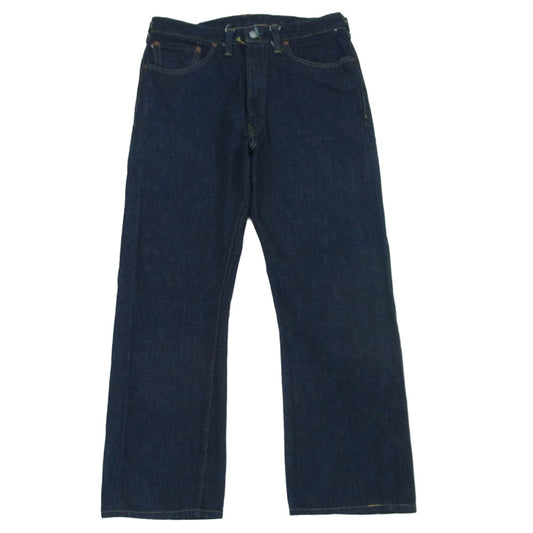 SUGAR CANE シュガーケーン SC49005 14.25oz. BLUE DENIM WAIST OVERALLS 1942 MODEL シンチバック デニム パンツ インディゴブルー系 W32 L34【中古】