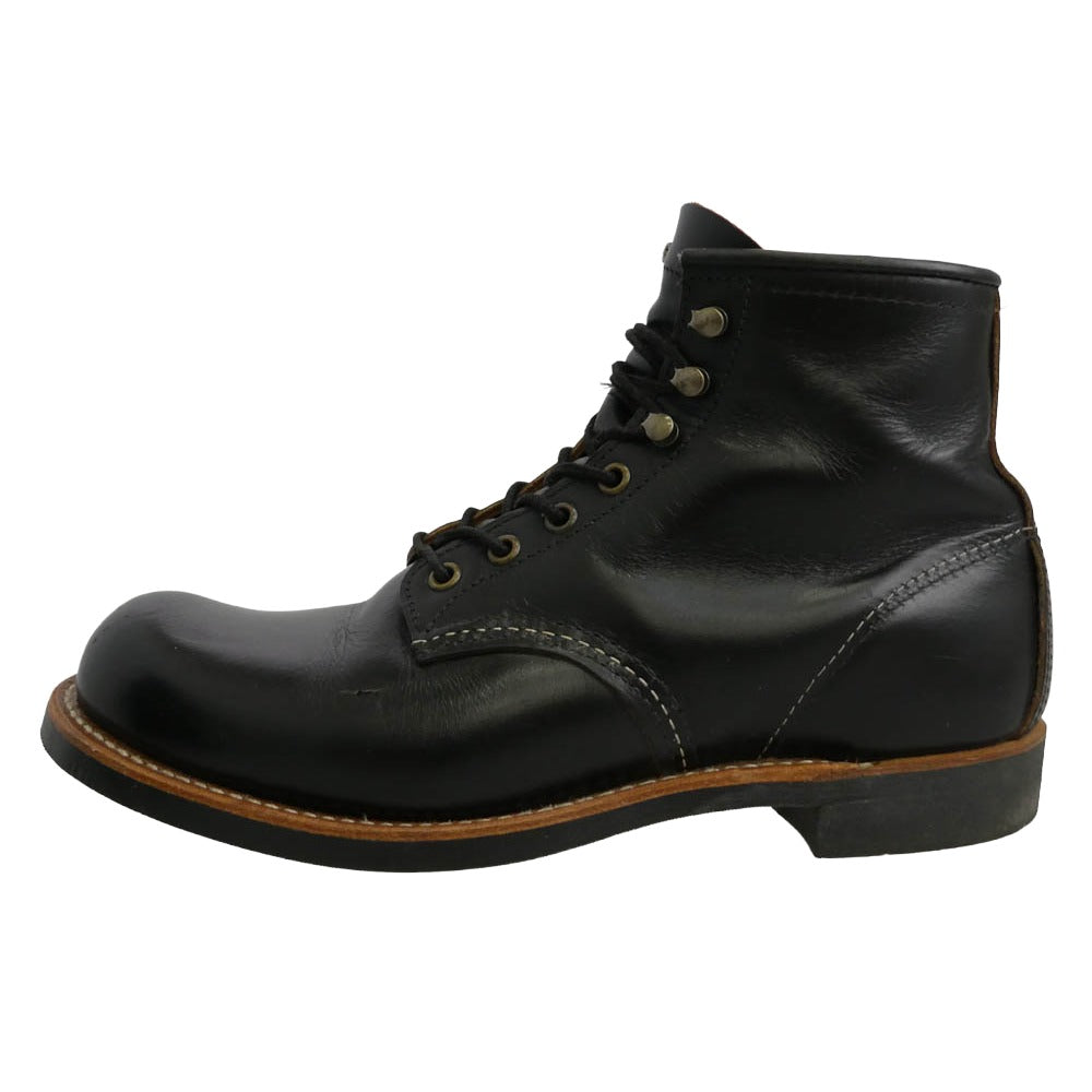 RED WING レッドウィング 3345 BLACKSMITH ブラックスミス 茶芯 レザー ブーツ ブラック系 26cm【中古】