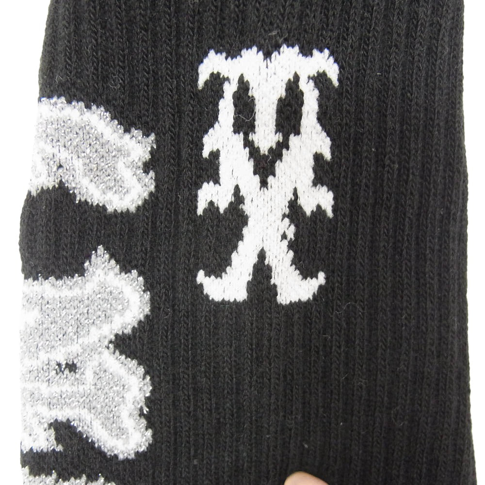 SAINT MICHAEL セントマイケル 26SS SM-MK8-0000-109 SAINT SOCKS ソックス 靴下 グレー ブラック系 M【新古品】【未使用】【中古】