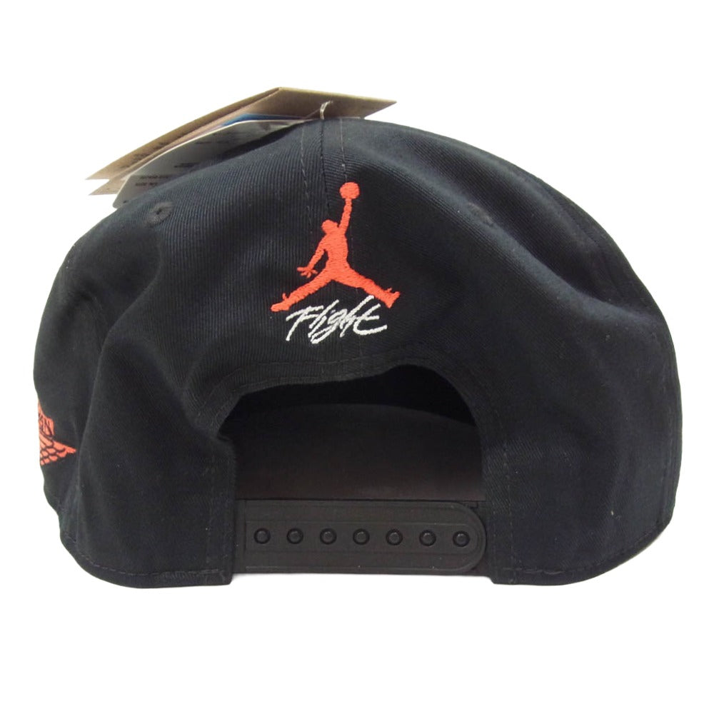 SAINT MICHAEL セントマイケル NIKE AIR JORDAN ナイキ ジョーダン 26SS SM-MK8-0000-J09 UJ PRO CAP S FB STM 刺繍 ロゴ キャップ スナップバック 帽子 ブラック系 ML【極上美品】【中古】