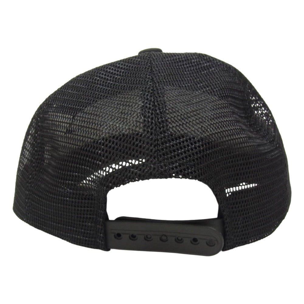 SAINT MICHAEL セントマイケル 26SS SM-MK8-0000-084 MESH CAP SAINT ONE 刺繍 メッシュキャップ スナップバック 帽子 ブラック系 OS【極上美品】【中古】