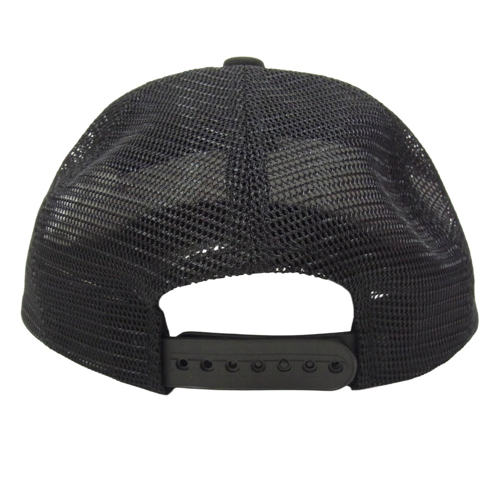 SAINT MICHAEL セントマイケル 26SS SM-MK8-0000-084 MESH CAP SAINT ONE 刺繍 メッシュキャップ スナップバック 帽子 ブラック系 OS【極上美品】【中古】