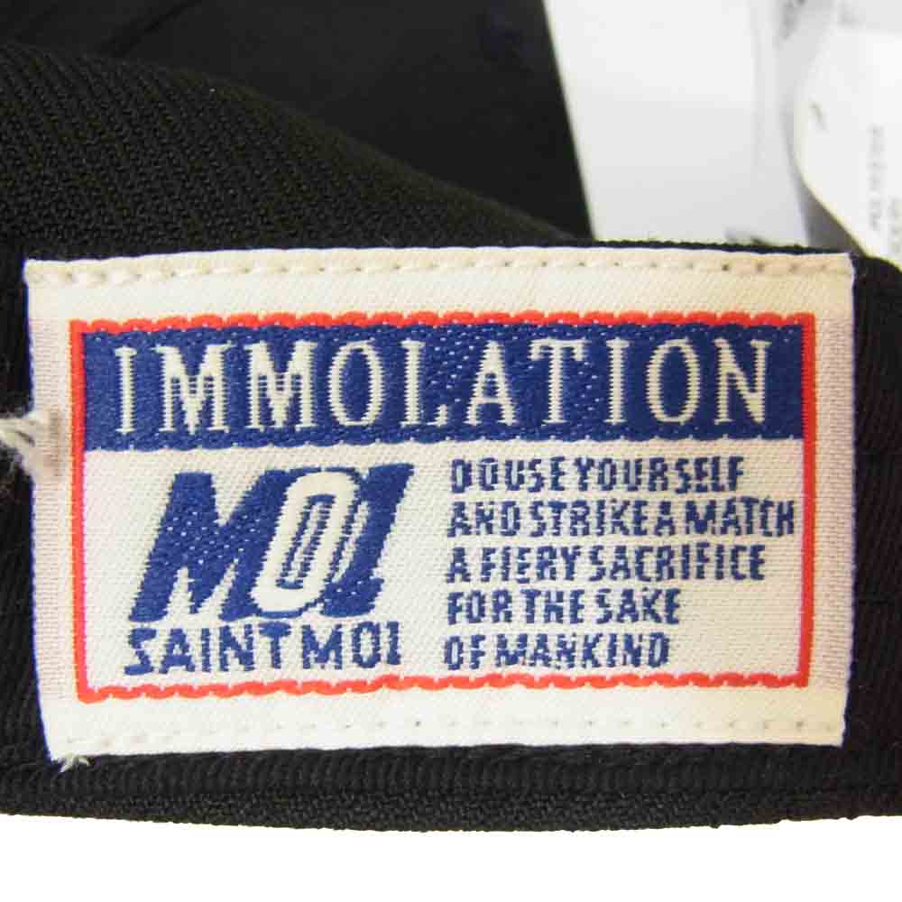 SAINT MICHAEL セントマイケル 26SS SM-MK8-0000-080 CAP LOVE ALL 刺繍 キャップ スナップバック 帽子 ブラック系 OS【極上美品】【中古】