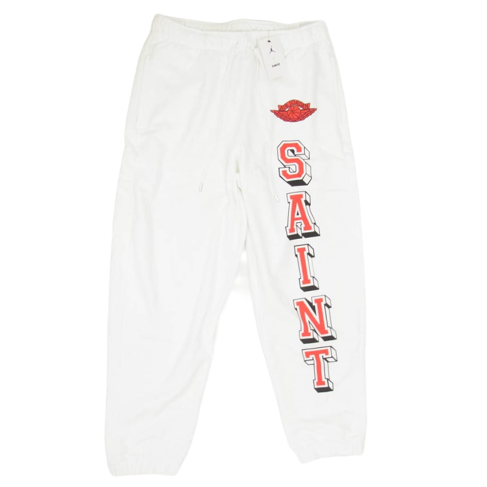 SAINT MICHAEL セントマイケル NIKE AIR JORDAN ナイキ ジョーダン 26SS SM-MK8-0000-J06 x JORDAN BRAND ジョーダンブランド MJ SM FLC PANT スウェットパンツ ホワイト系 M【極上美品】【中古】