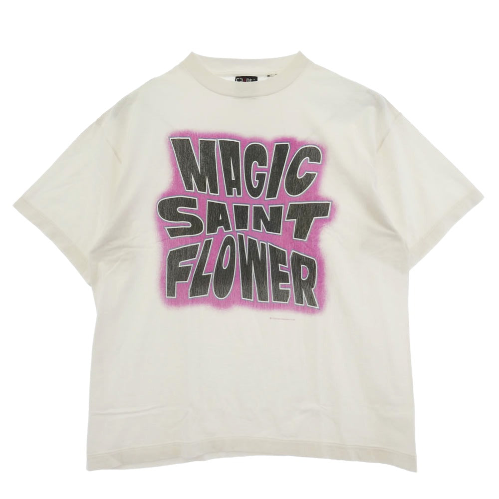 SAINT MICHAEL セントマイケル 26SS SM-MK8-0000-010 MAGIC SAINT SS T-SHIRT ヴィンテージ加工 半袖 Tシャツ ホワイト系 L【極上美品】【中古】