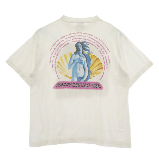SAINT MICHAEL セントマイケル 26SS SM-MK8-0000-010 MAGIC SAINT SS T-SHIRT ヴィンテージ加工 半袖 Tシャツ ホワイト系 L【極上美品】【中古】