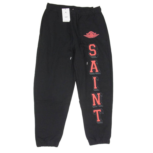 SAINT MICHAEL セントマイケル NIKE AIR JORDAN ナイキ ジョーダン 26SS SM-MK8-0000-J04 x JORDAN BRAND ジョーダンブランド MJ SM FLC PANT スウェットパンツ ブラック系 M【極上美品】【中古】