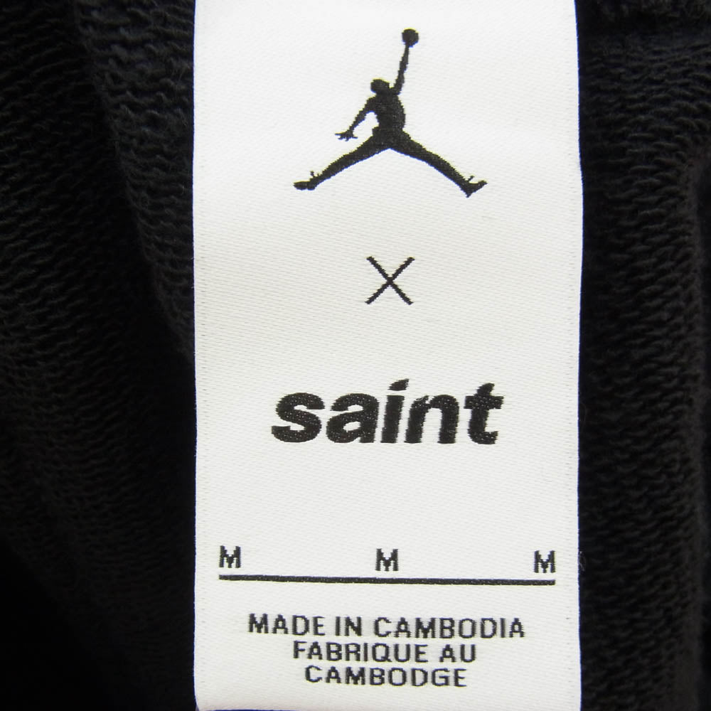 SAINT MICHAEL セントマイケル NIKE AIR JORDAN ナイキ ジョーダン 26SS SM-MK8-0000-J04 x JORDAN BRAND ジョーダンブランド MJ SM FLC PANT スウェットパンツ ブラック系 M【極上美品】【中古】