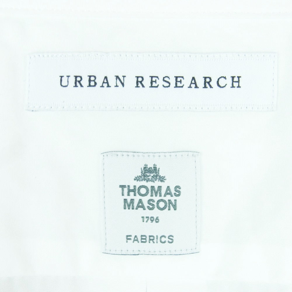 URBAN RESEARCH アーバンリサーチ THOMAS MASON 長袖 レギュラー カラー シャツ コットン 中国製 ホワイト系 M【中古】