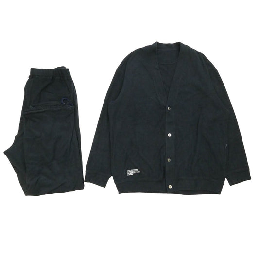 FreshService フレッシュサービス 25AW FSR253-60211 UTILITY PILE CARDIGAN SET-UP パイル カーディガン パンツ セットアップ ネイビー系 L【中古】