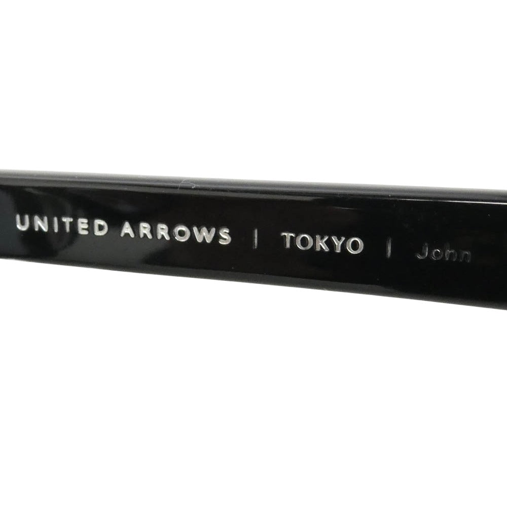 金子眼鏡店 カネコオプティカル UNITED ARROWS ユナイテッドアローズ ユナイテッドアローズ別注 金子眼鏡 John ジョン アイウェア 眼鏡 メガネ サングラス ブラック系【中古】