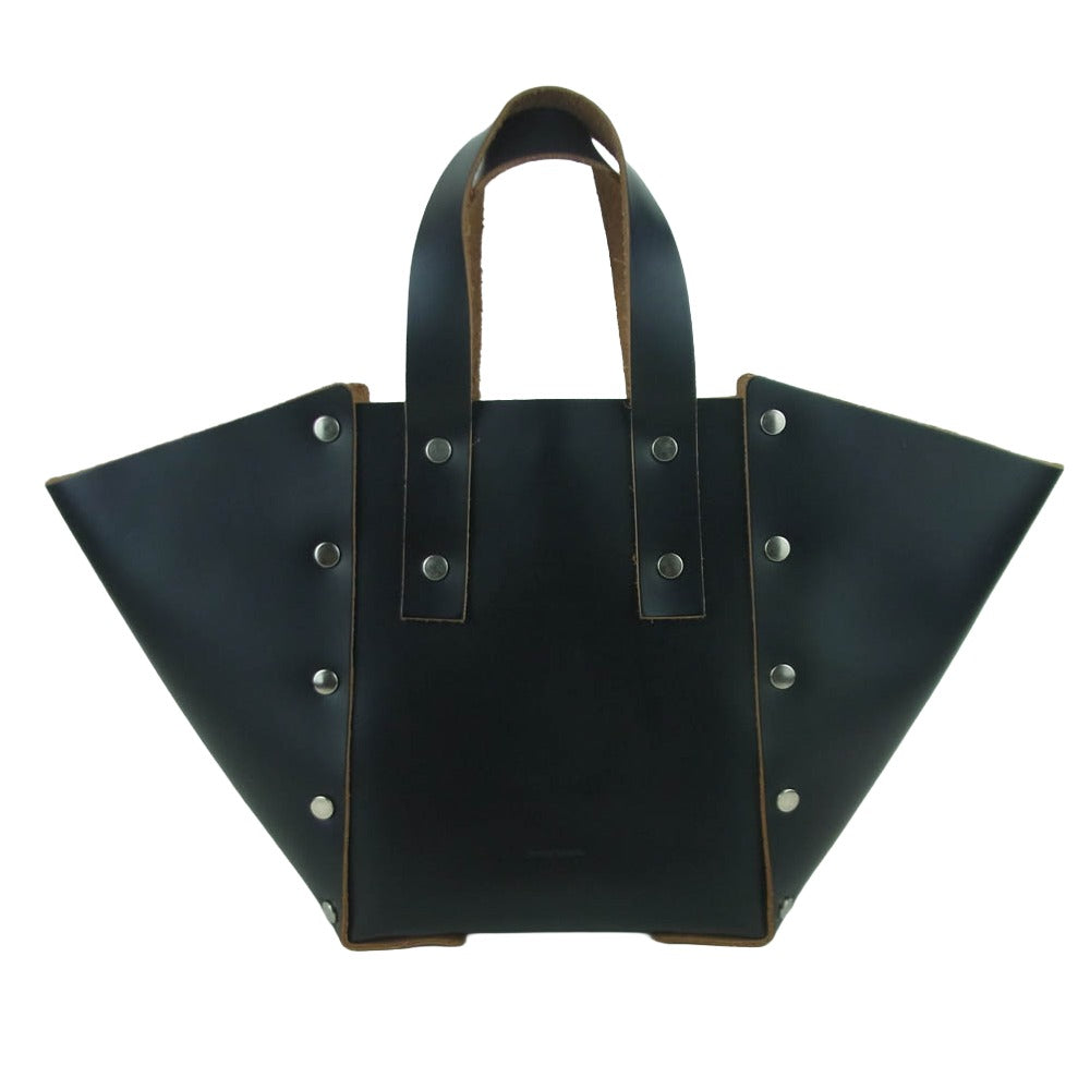 エンダースキーマ assemble hand bag wide アッセンブル ハンド レザー バッグ ブラック系【中古】