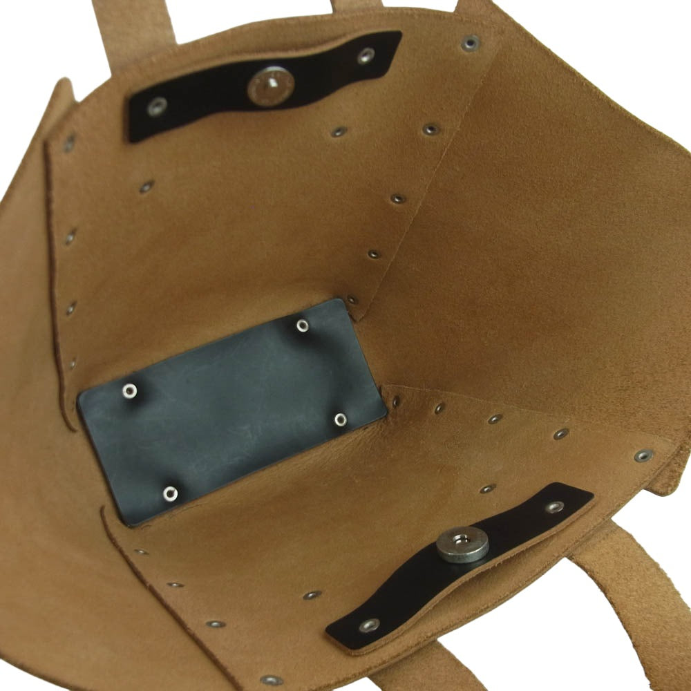 エンダースキーマ assemble hand bag wide アッセンブル ハンド レザー バッグ ブラック系【中古】