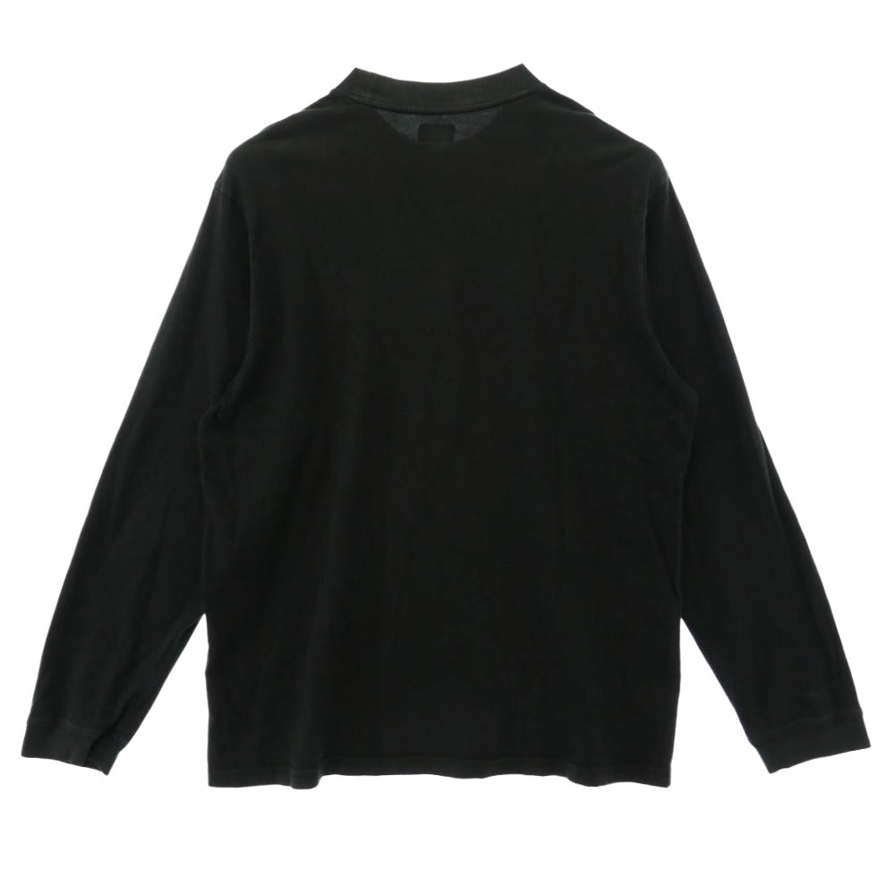 Supreme シュプリーム 22AW Mock Neck L/S Top ロゴ刺繍 モックネック 長袖 カットソー ブラック系 L【中古】