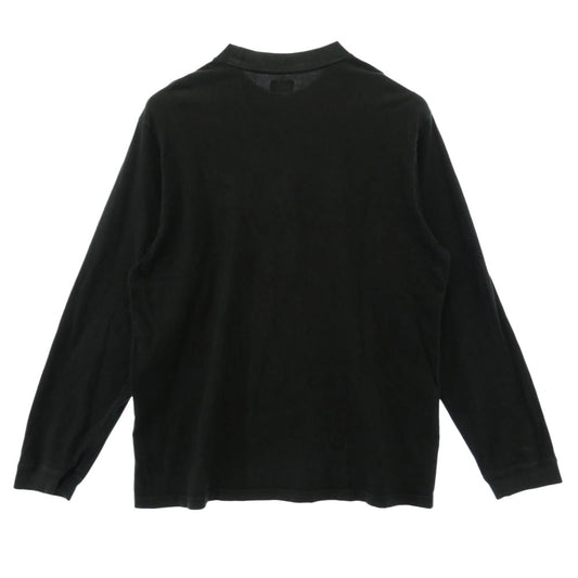 Supreme シュプリーム 22AW Mock Neck L/S Top ロゴ刺繍 モックネック 長袖 カットソー ブラック系 L【中古】