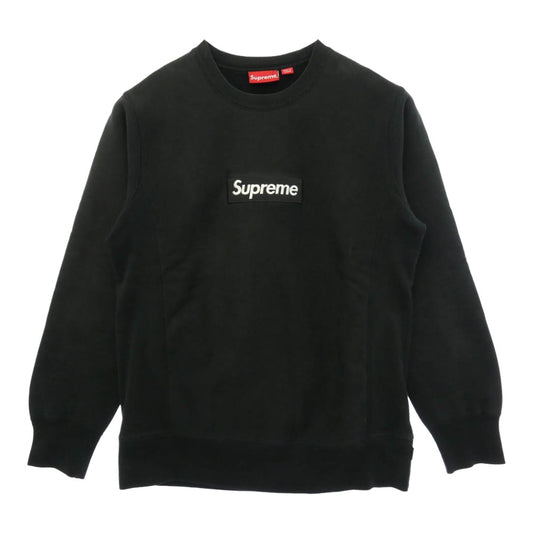 Supreme シュプリーム 15AW ワングラム期 Box Logo Crewneck Sweatshirt ボックスロゴ クルーネック スウェット トレーナー ブラック系 M【中古】