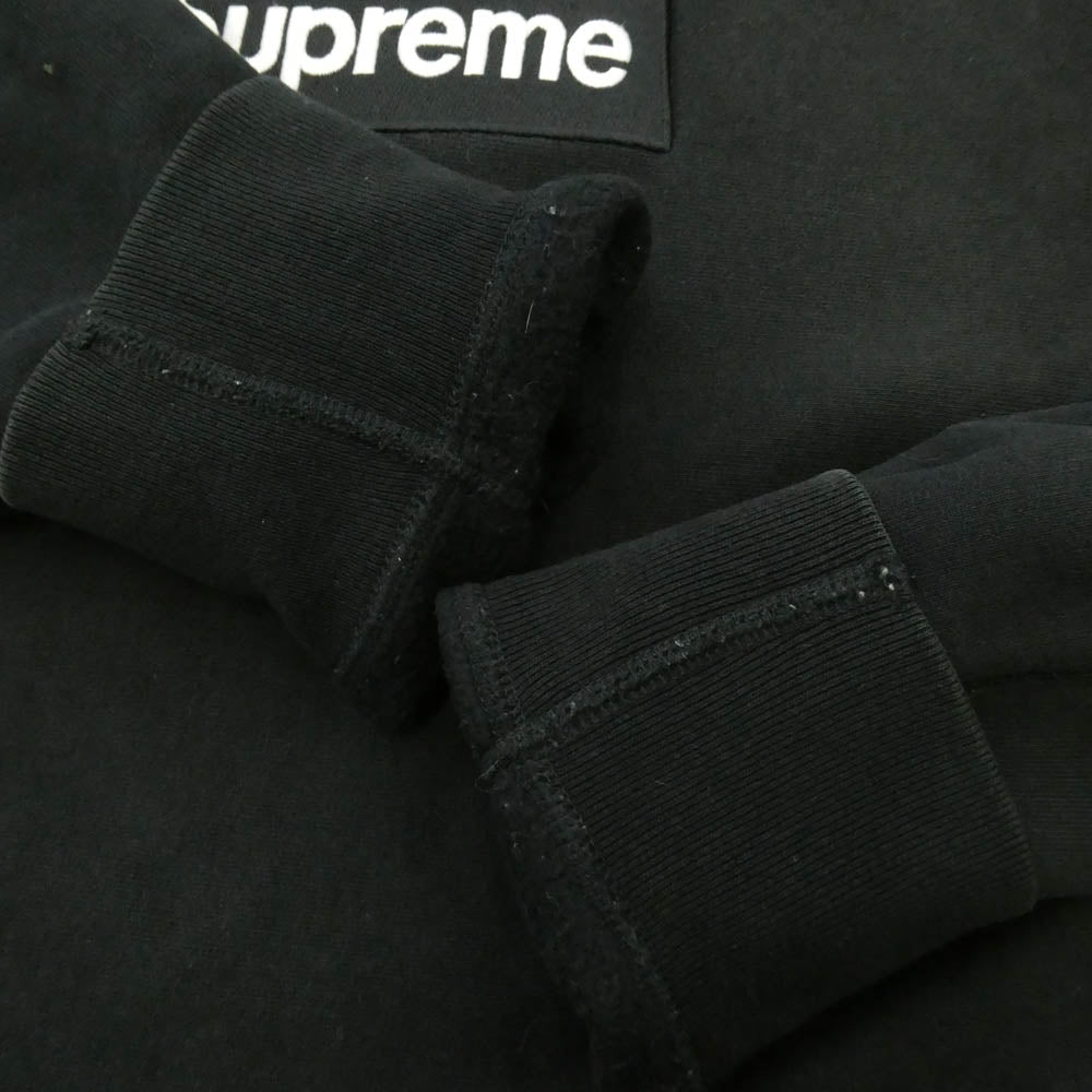 Supreme シュプリーム 15AW ワングラム期 Box Logo Crewneck Sweatshirt ボックスロゴ クルーネック スウェット トレーナー ブラック系 M【中古】