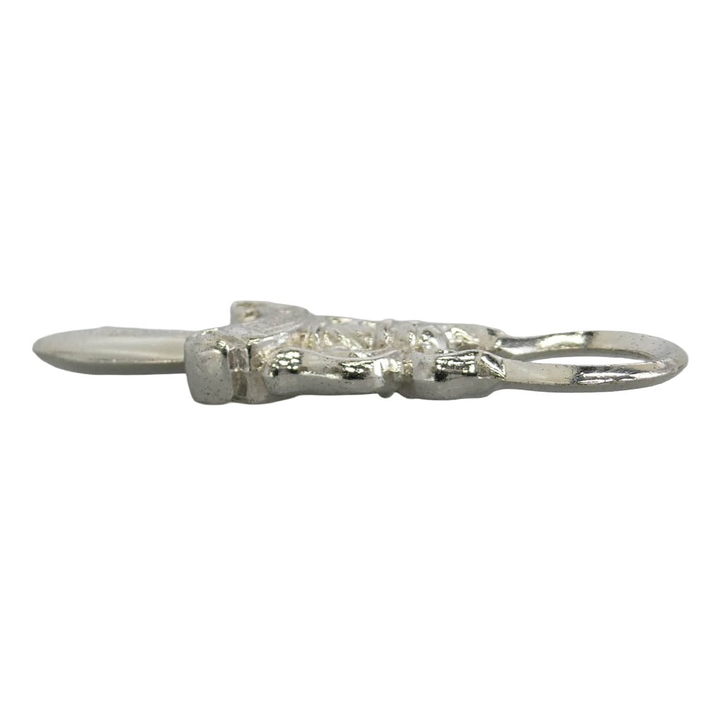 CHROME HEARTS クロムハーツ（原本無） #5 DAGGER ZIP2 ホワイトロジウムコーティング ダガーチャーム ペンダントトップ シルバー系【中古】