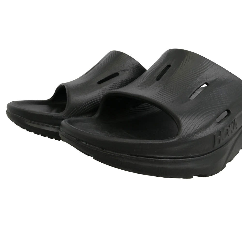 HOKA ONE ONE ホカ オネオネ 1135061 HOKA ORA RECOVERY SLIDE 3 ホカ オラ リカバリー スライド 3 サンダル ブラック系 28cm【美品】【中古】