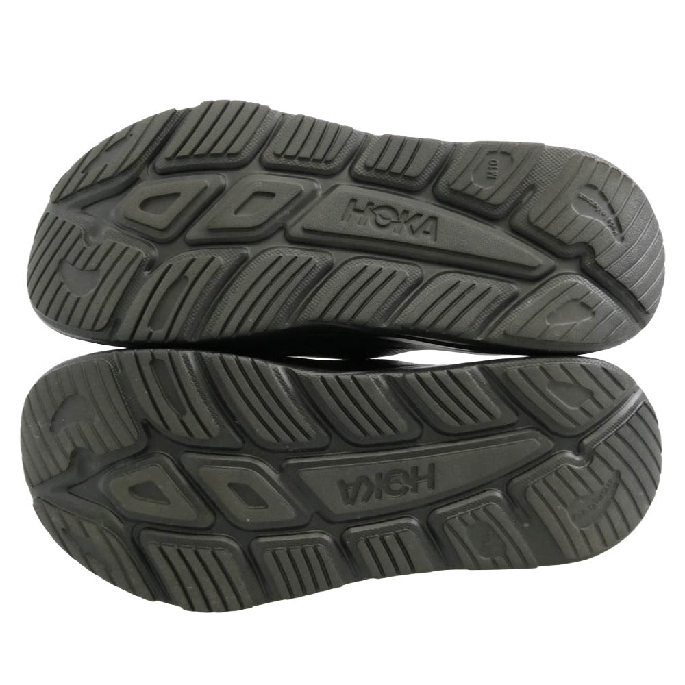 HOKA ONE ONE ホカ オネオネ 1135061 HOKA ORA RECOVERY SLIDE 3 ホカ オラ リカバリー スライド 3 サンダル ブラック系 28cm【美品】【中古】