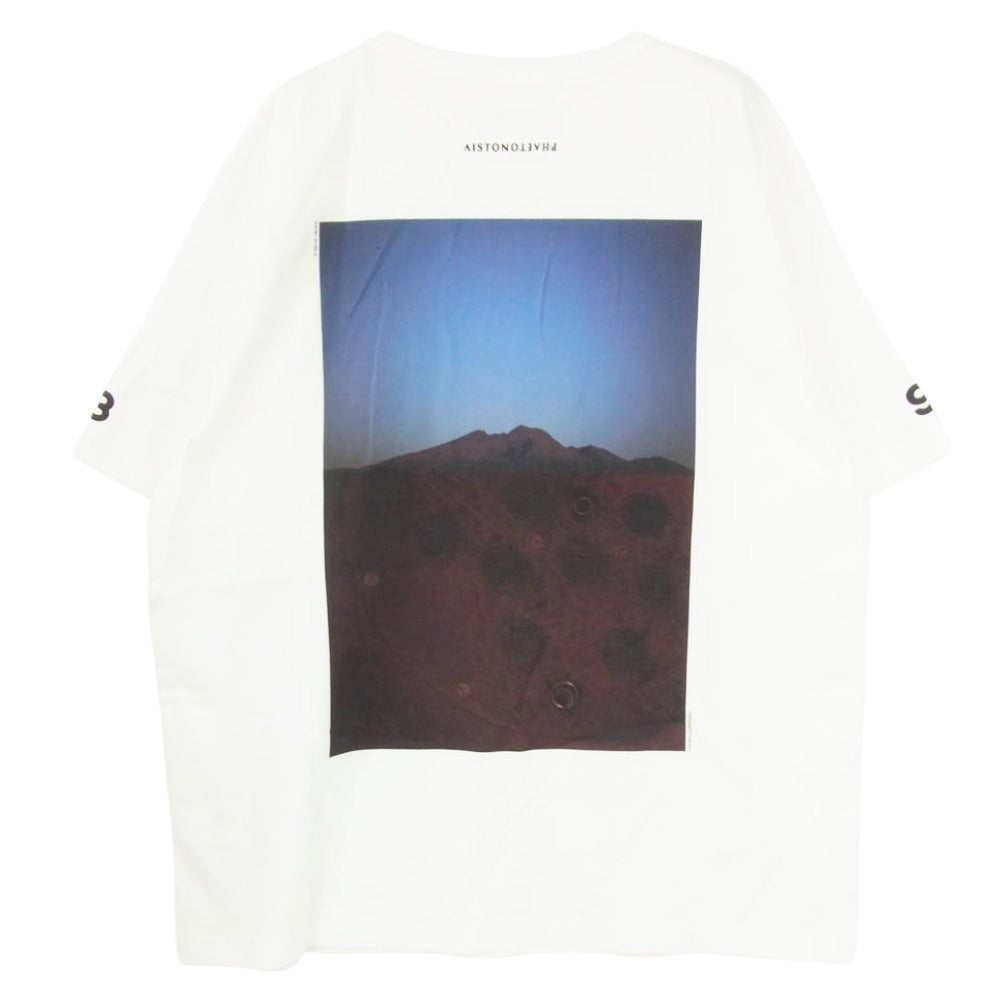 アイストン 02APTS100A × PHAETON フェートン PHOTO T-SHIRT フォトプリント 半袖 Tシャツ ホワイト系 L【極上美品】【中古】