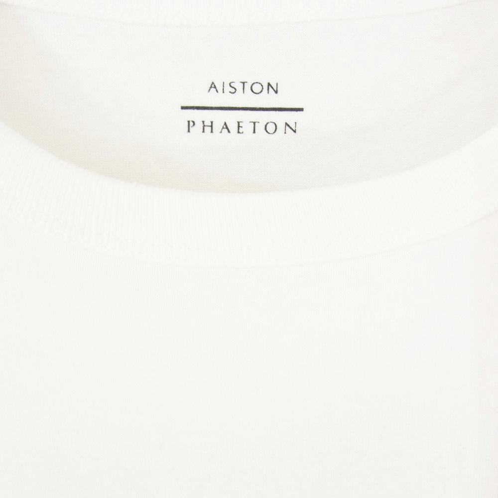 アイストン 02APTS100A × PHAETON フェートン PHOTO T-SHIRT フォトプリント 半袖 Tシャツ ホワイト系 L【極上美品】【中古】