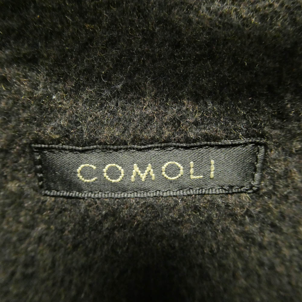 COMOLI コモリ 23AW Y03-01003 シープスキン レザー シャツ ジャケット ダークブラウン系 2【中古】