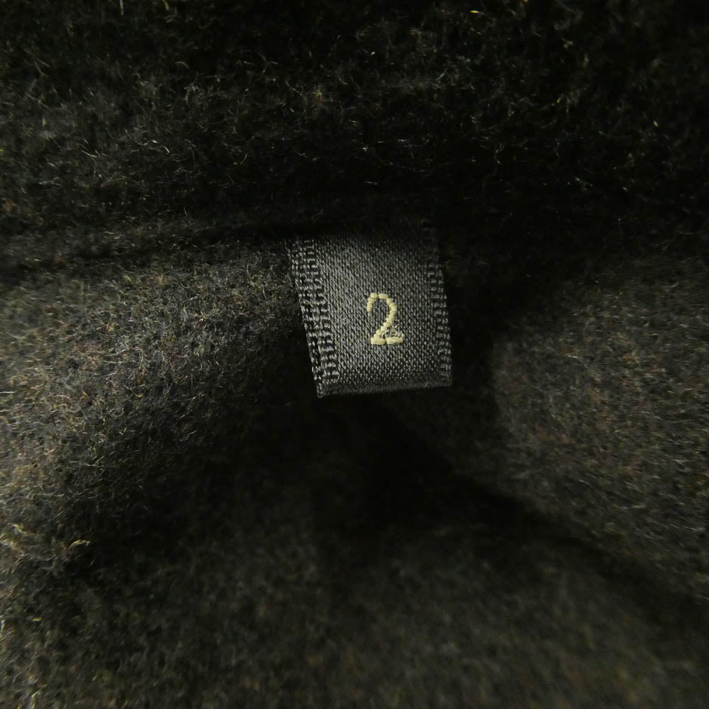 COMOLI コモリ 23AW Y03-01003 シープスキン レザー シャツ ジャケット ダークブラウン系 2【中古】
