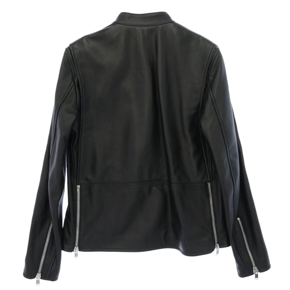 SAINT LAURENT サンローラン 362239 Y5YA1 Keith single riders jacket キースレーサー レザー シングル ライダース ジャケット ブラック系 54【極上美品】【中古】