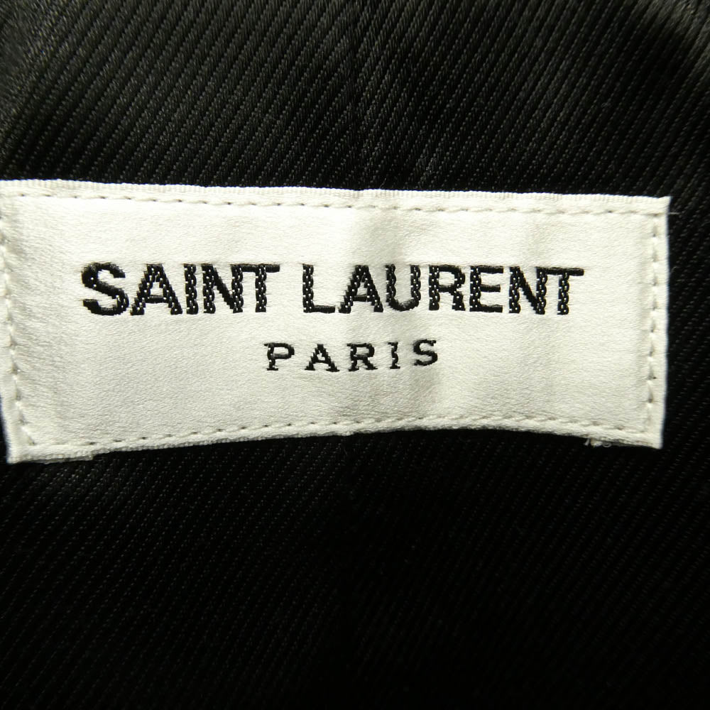 SAINT LAURENT サンローラン 362239 Y5YA1 Keith single riders jacket キースレーサー レザー シングル ライダース ジャケット ブラック系 54【極上美品】【中古】