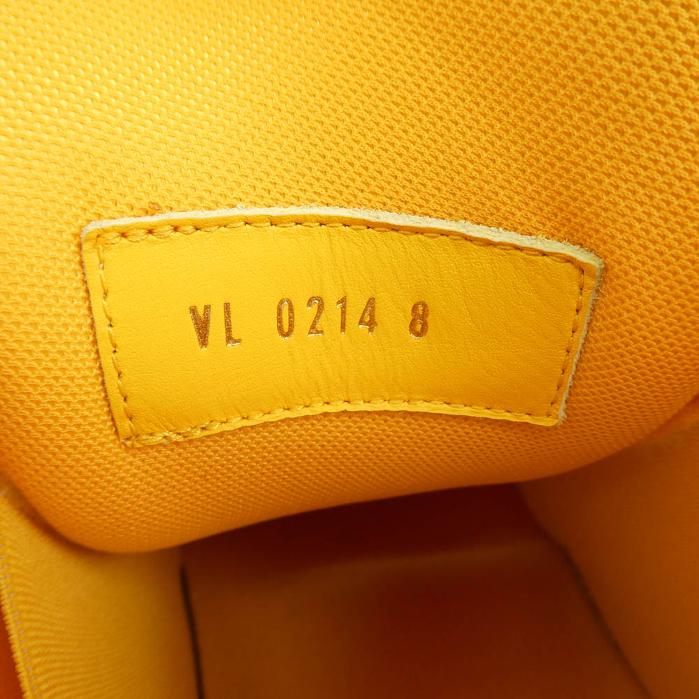 LOUIS VUITTON ルイ・ヴィトン LV トレイナー マキシ ライン スニーカー レザー ローカットスニーカー ホワイト系 オレンジ系 8【極上美品】【中古】