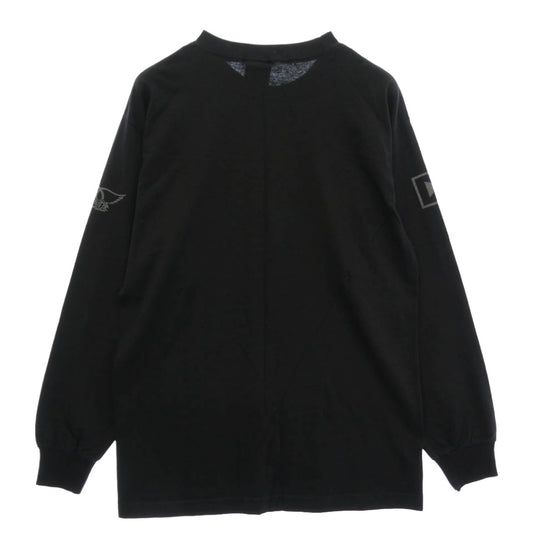 ヴィンテージ AEROSMITH エアロスミス 00s GIANT USA製 長袖 Tシャツ ブラック系 M【中古】