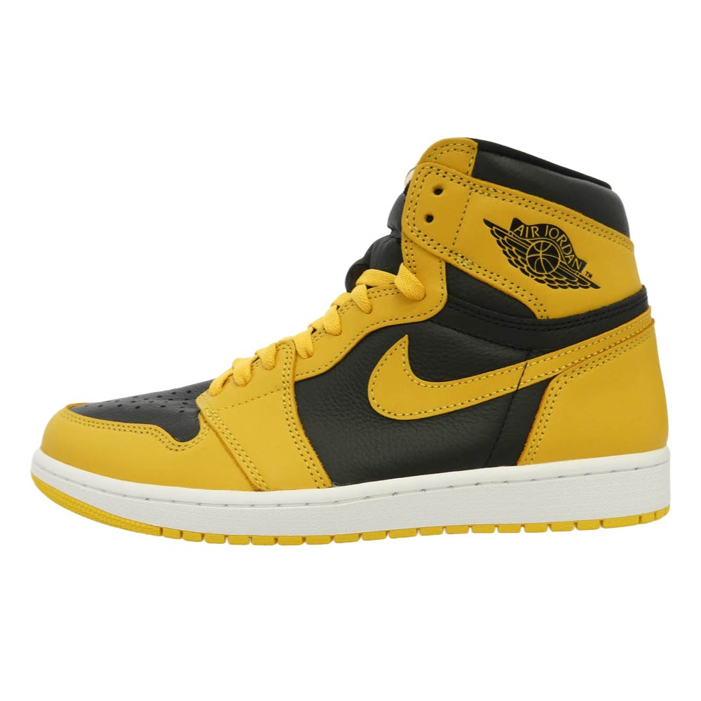 NIKE ナイキ 555088-701 Air Jordan 1 High OG Pollen AJ1 エアジョーダン1 ハイ OG ハイカット スニーカー イエロー系 ブラック系 28.5cm【新古品】【未使用】【中古】