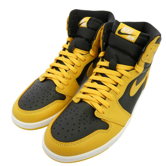 NIKE ナイキ 555088-701 Air Jordan 1 High OG Pollen AJ1 エアジョーダン1 ハイ OG ハイカット スニーカー イエロー系 ブラック系 28.5cm【新古品】【未使用】【中古】