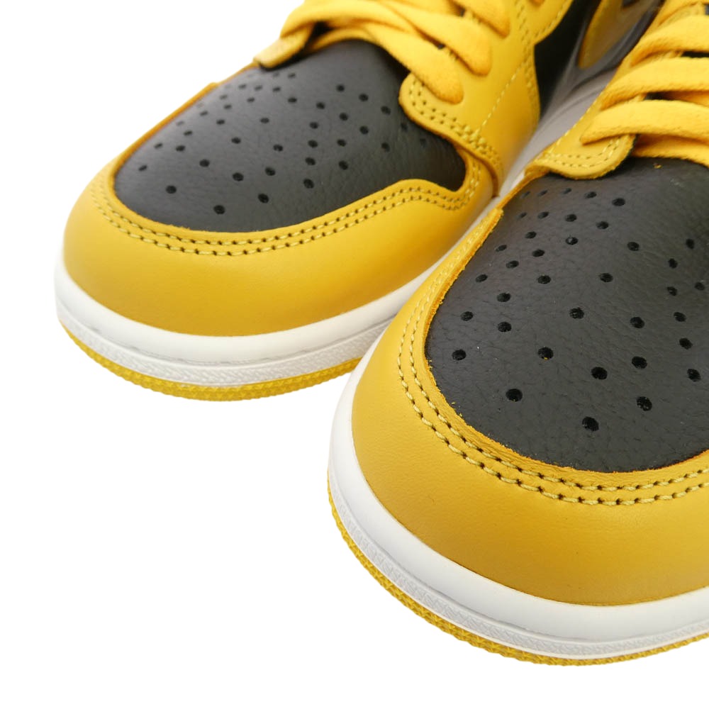 NIKE ナイキ 555088-701 Air Jordan 1 High OG Pollen AJ1 エアジョーダン1 ハイ OG ハイカット スニーカー イエロー系 ブラック系 28.5cm【新古品】【未使用】【中古】
