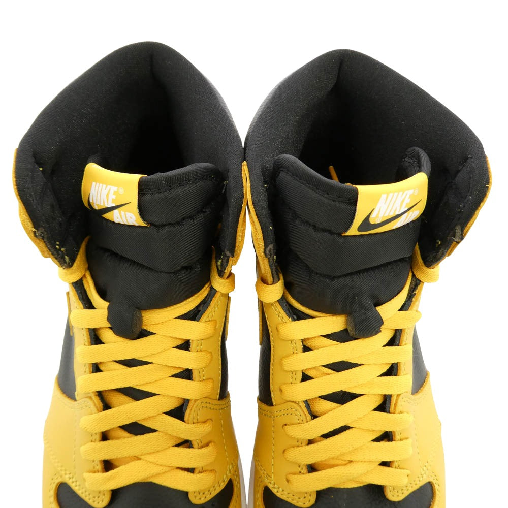 NIKE ナイキ 555088-701 Air Jordan 1 High OG Pollen AJ1 エアジョーダン1 ハイ OG ハイカット スニーカー イエロー系 ブラック系 28.5cm【新古品】【未使用】【中古】