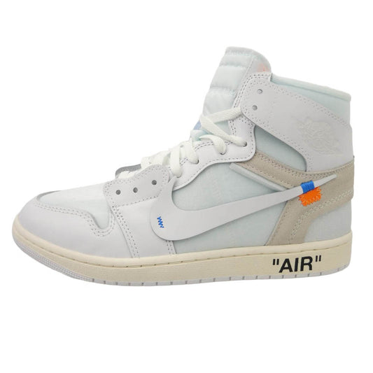 NIKE ナイキ AA3834-100 【フェイクバスターズ鑑定済】 × Virgil Abloh Archive V.A.A. ヴァージルアブローアーカイブ × Air Jordan 1 Retro High OG Alaska AJ1 エアジョーダン1 レトロ ハイ OG アラスカ ハイカット スニーカー ホワイト系 28.5cm【新古品】【未使用】【中古】