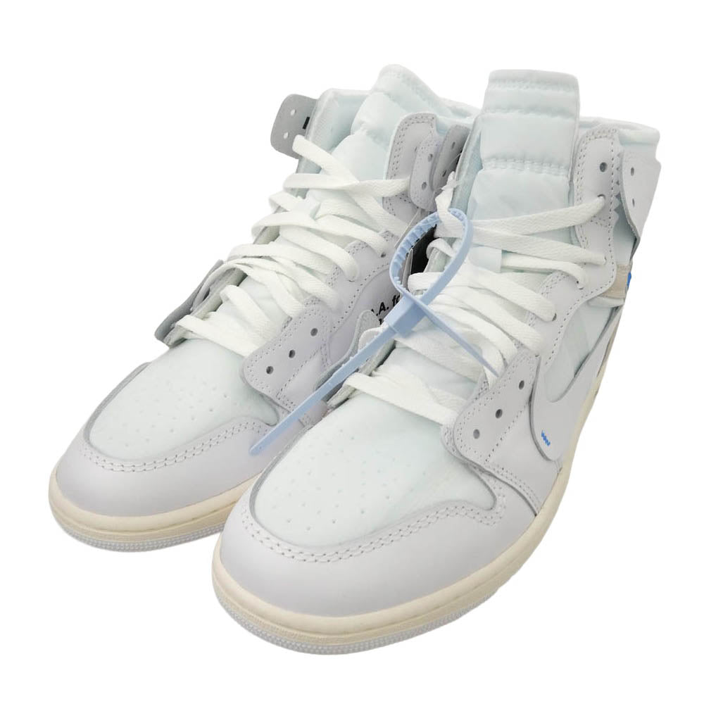 NIKE ナイキ AA3834-100 【フェイクバスターズ鑑定済】 × Virgil Abloh Archive V.A.A. ヴァージルアブローアーカイブ × Air Jordan 1 Retro High OG Alaska AJ1 エアジョーダン1 レトロ ハイ OG アラスカ ハイカット スニーカー ホワイト系 28.5cm【新古品】【未使用】【中古】
