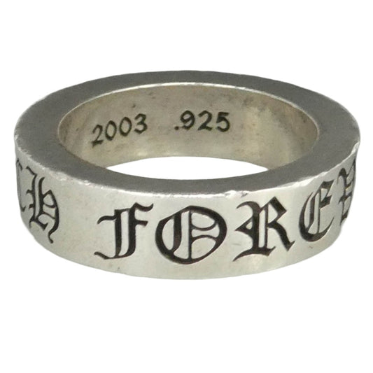 CHROME HEARTS クロムハーツ（原本無） 6mm SPACER FOREVER 6mmスペーサー フォーエバー リング シルバー系 約12.5号【中古】