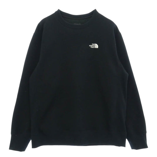 THE NORTH FACE ノースフェイス NT12104Z Small Logo Brushed Crew スモール ロゴ クルー ネック ロゴ刺繍 スウェット ブラック系 L【中古】
