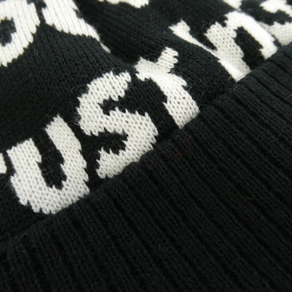 Supreme シュプリーム 07AW In God We Trust Beanie イン・ゴッド・ウィ・トラスト 総柄 ボンボン付 ニットキャップ ビーニー 帽子 ブラック系【極上美品】【中古】