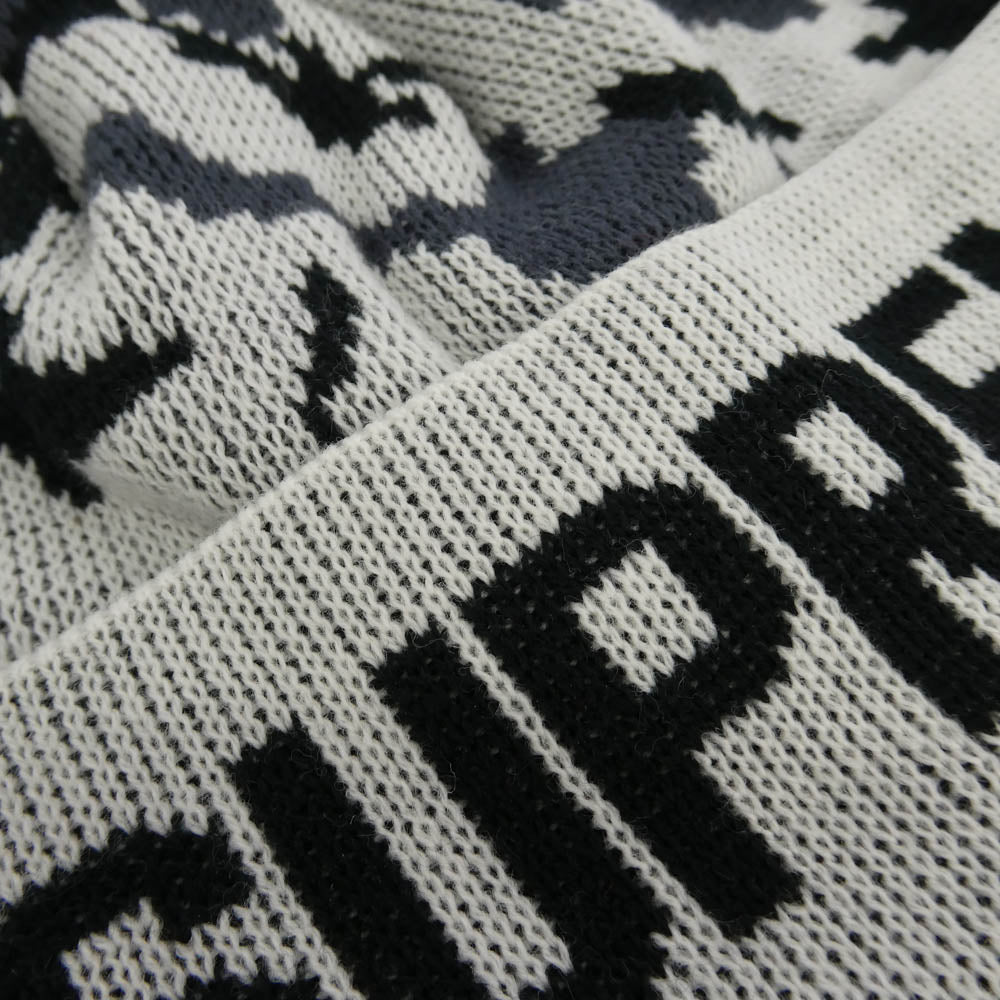 Supreme シュプリーム 12AW Camo Beanie カモ柄 ポンポン付 カフ ビーニー カモフラ アーバンカモ ニット キャップ 帽子 ホワイト系 グレー系【美品】【中古】