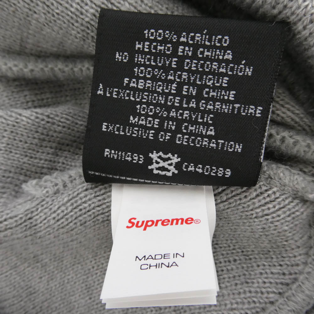 Supreme シュプリーム NEW ERA ニューエラ 24AW × New Era Box Logo Beanie ニューエラ ボックス ロゴ ビーニー ニットキャップ 帽子 グレー系【新古品】【未使用】【中古】