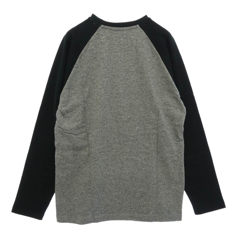 Supreme シュプリーム 08AW Mont Blanc Raglan モンブラン ラグラン ロンT 長袖 ラグラン カットソー ブラック系 ダークグレー系 M【極上美品】【中古】