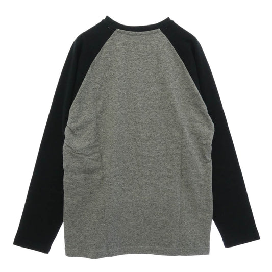 Supreme シュプリーム 08AW Mont Blanc Raglan モンブラン ラグラン ロンT 長袖 ラグラン カットソー ブラック系 ダークグレー系 M【極上美品】【中古】