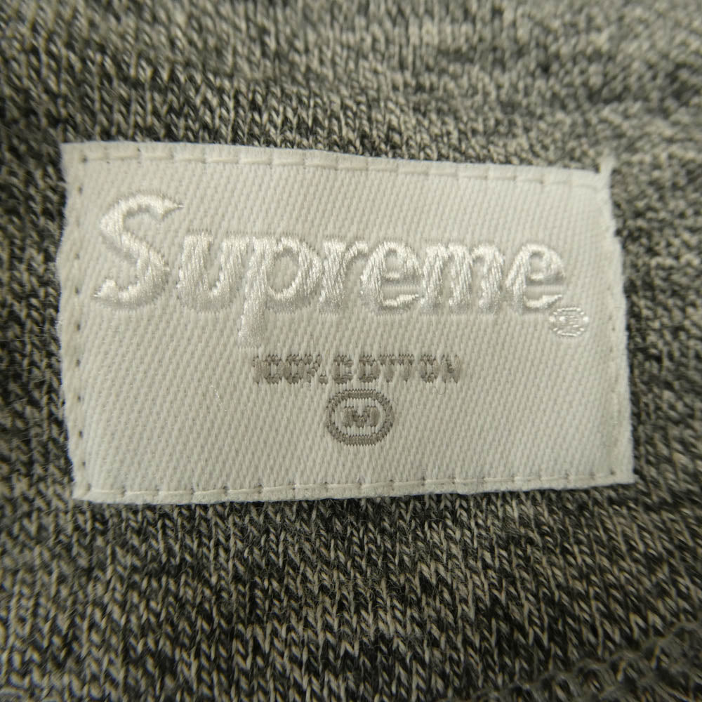 Supreme シュプリーム 08AW Mont Blanc Raglan モンブラン ラグラン ロンT 長袖 ラグラン カットソー ブラック系 ダークグレー系 M【極上美品】【中古】