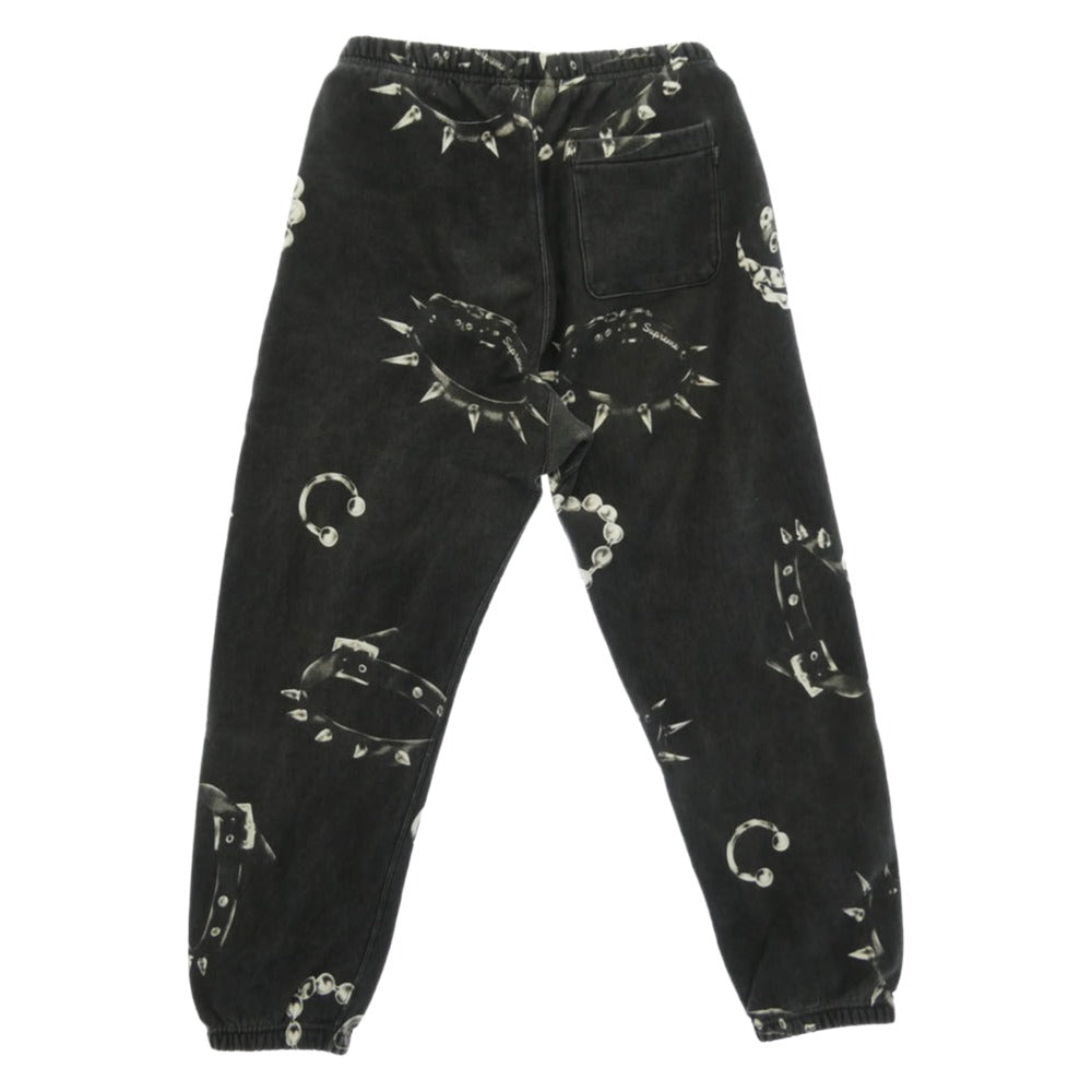 Supreme シュプリーム 20AW Studded Collars Sweatpant スタッズカラー プリント スウェットパンツ ダークグレー系 S【中古】
