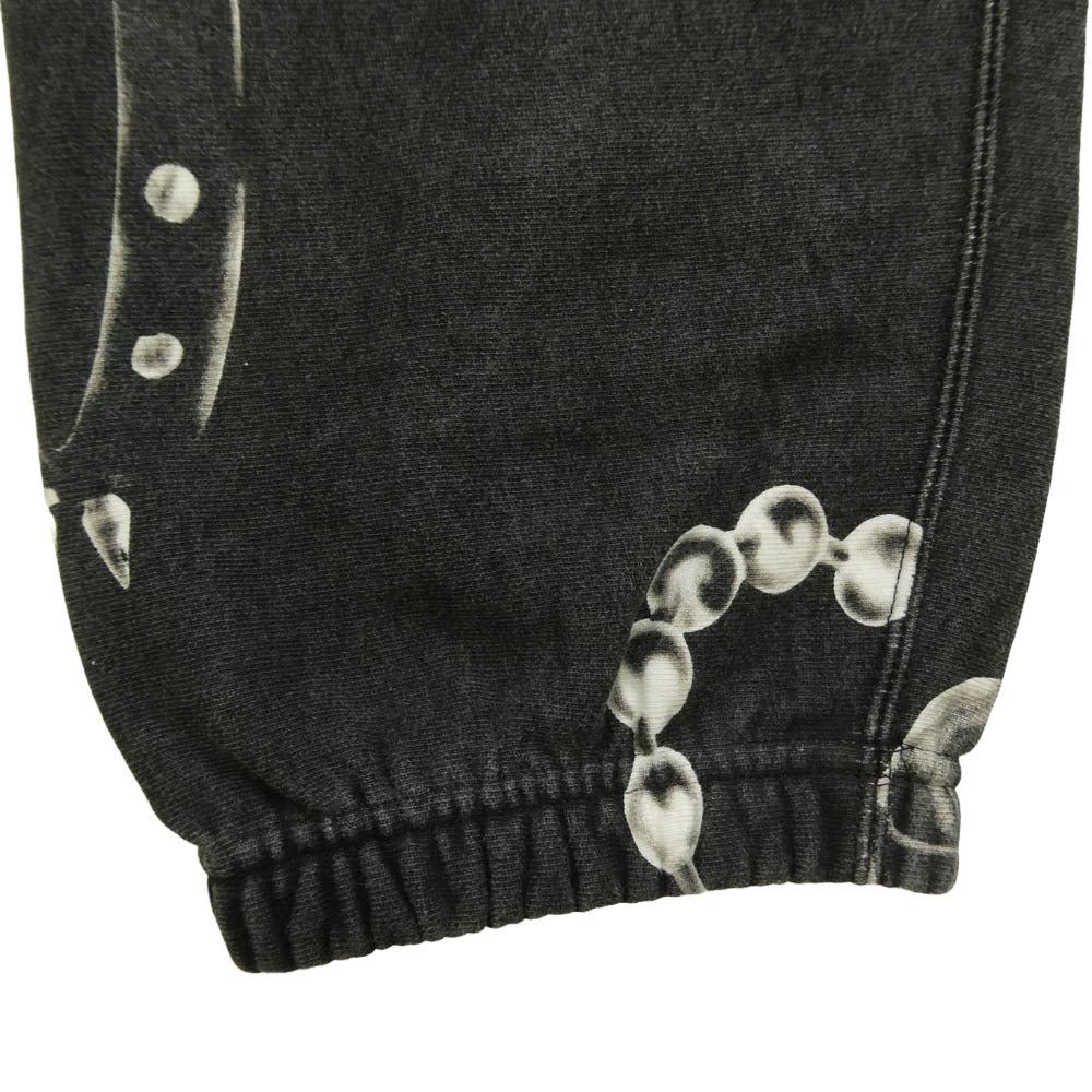 Supreme シュプリーム 20AW Studded Collars Sweatpant スタッズカラー プリント スウェットパンツ ダークグレー系 S【中古】